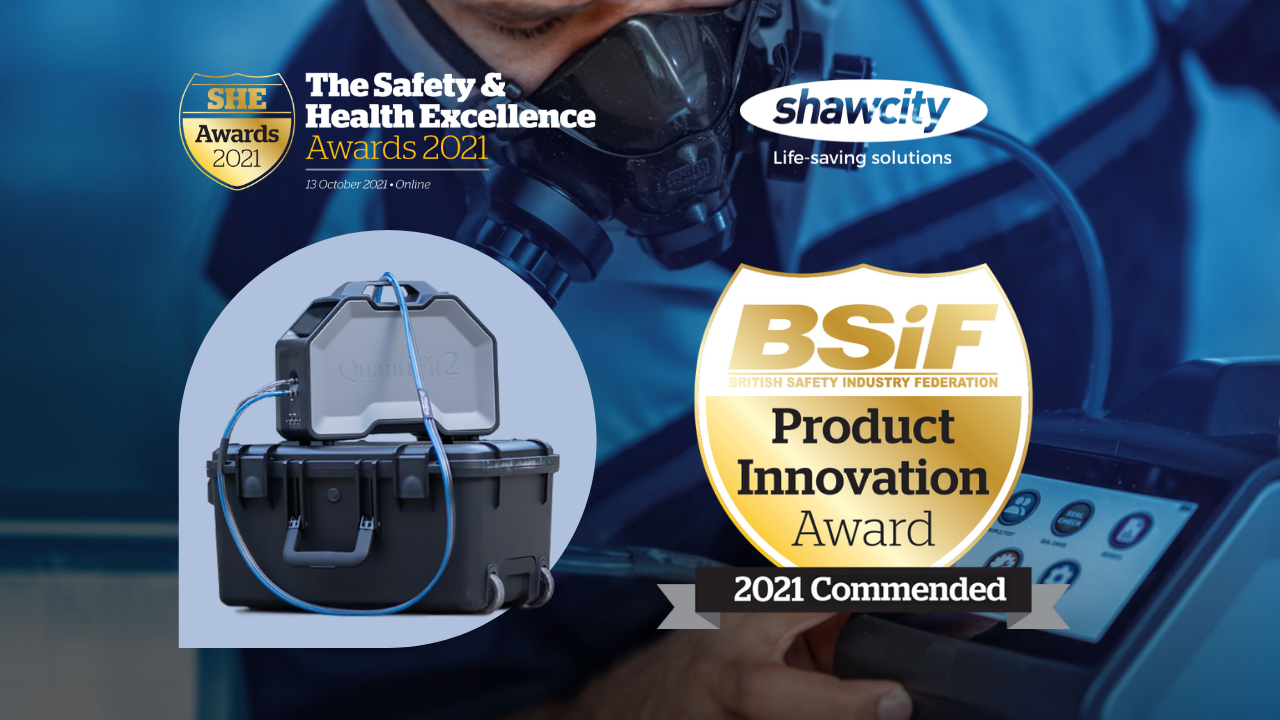 Shawcity is delighted to announce that the OHD QuantiFit2 fit testing system has received a national ‘Commended’ Award from the British Safety Industry Federation (BSiF) for Product Innovation in 2021.