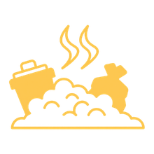Waste processing emissions