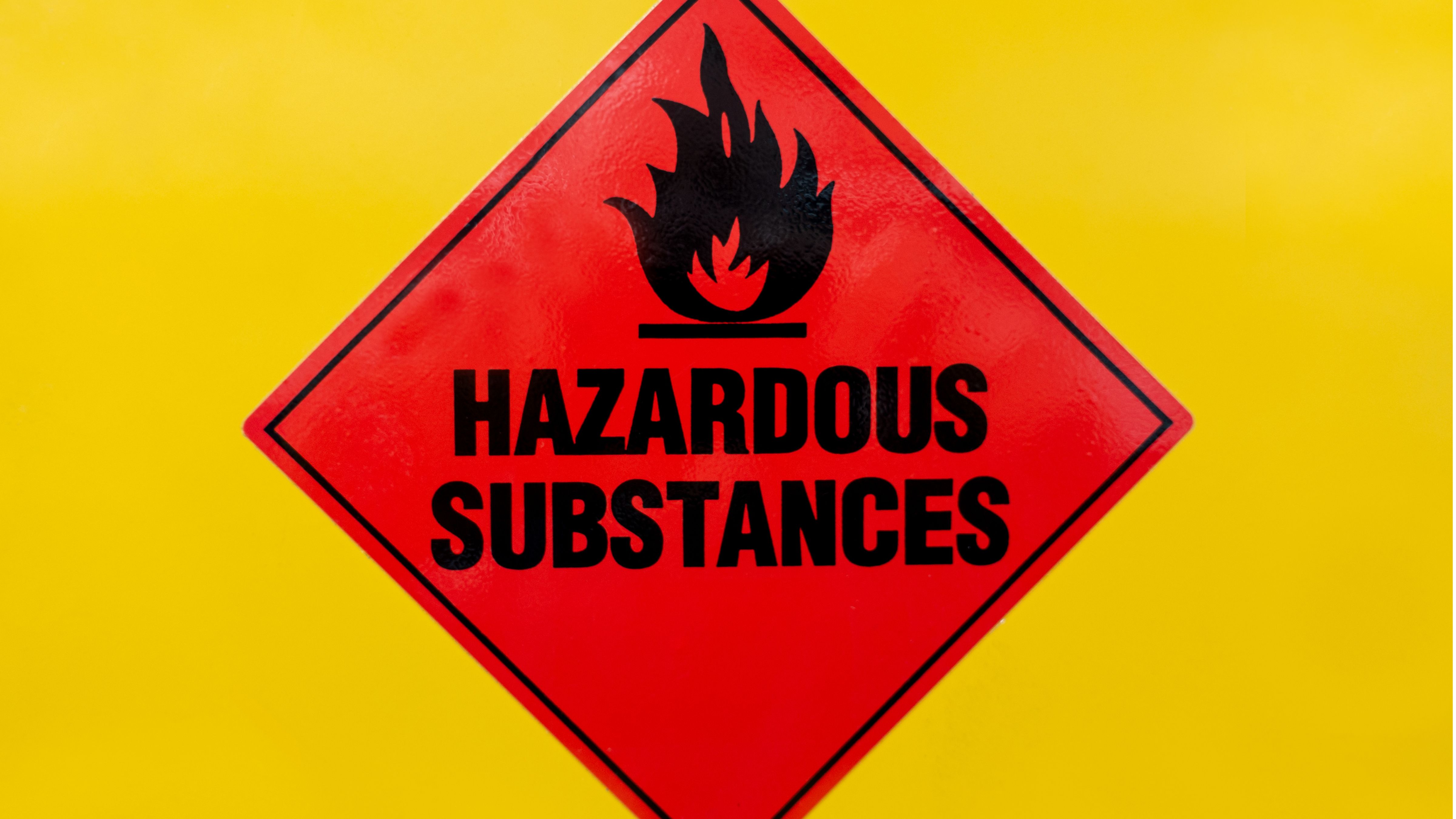 hazardous substance warning label
